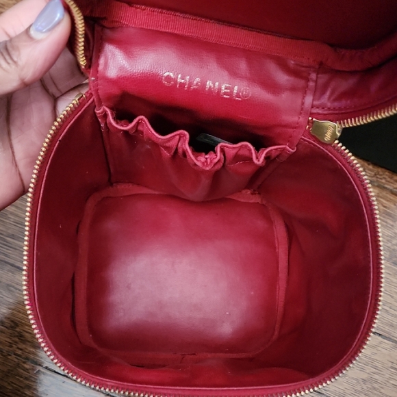 Chanel Red Vanity Bag - Picture 9 of 11